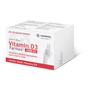 FARMAX Vitamin D3 60+30 kapsúl ZDARMA vyobraziť