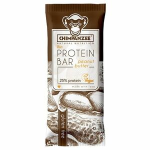 CHIMPANZEE Protein bar peanut butter 45 g BIO vyobraziť