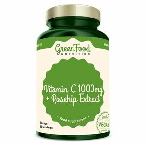 GREENFOOD NUTRITION Vitamín C 1000 + extrakt zo šípok 60 kapsúl vyobraziť