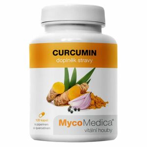 MYCOMEDICA Curcumin 120 vegan rastlinných kapsúl vyobraziť