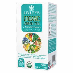 HYLEYS Variácie zelených čajov s prírodnou arómou BIO 25 sáčkov vyobraziť