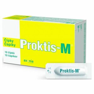 PROKTIS-M Rektálne čapíky 2 g 10 kusov vyobraziť
