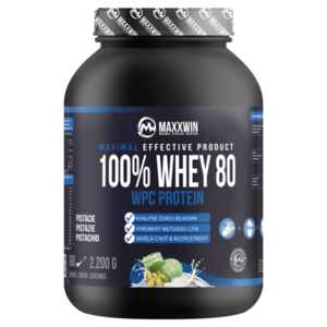 MAXXWIN 100% Whey protein 80 pistácie 2200 g vyobraziť