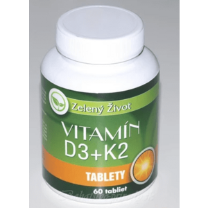VÝPREDAJ - Vitamín D3 + K2, 60 tbl. vyobraziť