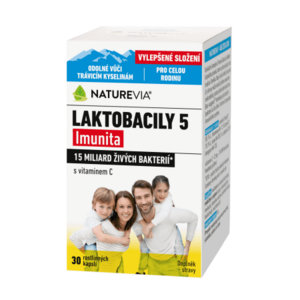 NATUREVIA Laktobacily "5" imunita s vitamínom C 30 kapsúl vyobraziť