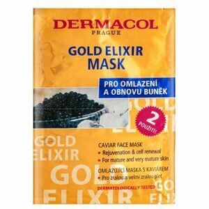 Dermacol Zen Gold Elixir vyživujúca maska Caviar Face Mask 2 x 8 ml vyobraziť