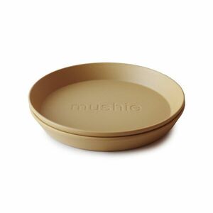 Mushie okrúhly tanier 2 ks mustard vyobraziť