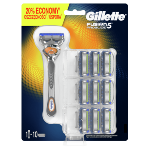 Gillette Fusion Proglide Strojček + 10 hlavíc vyobraziť