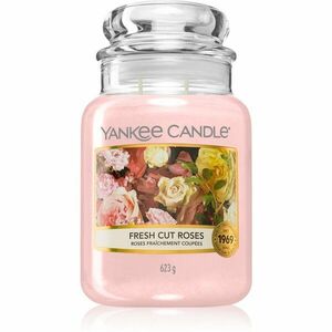 Yankee Candle Fresh Cut Roses vonná sviečka Classic malá 623 g vyobraziť