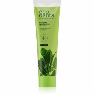 Ecodenta Green Brilliant Whitening bieliaca zubná pasta s fluoridom pre svieži dych Mint Oil + Sage Extract 100 ml vyobraziť