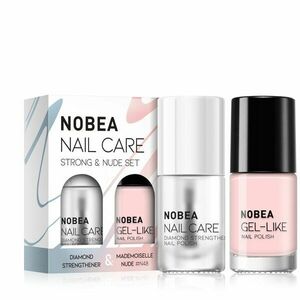 NOBEA Nail Care Strong & Nude Set sada lakov na nechty vyobraziť