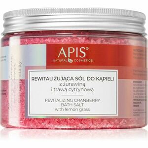 Apis Natural Cosmetics Cranberry Vitality relaxačná soľ do kúpeľa s minerálmi z Mŕtveho mora 650 g vyobraziť