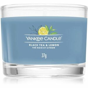 Yankee Candle Black Tea & Lemon votívna sviečka glass 37 g vyobraziť