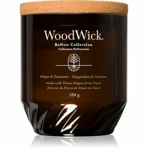 Woodwick Ginger & Turmeric vonná sviečka s dreveným knotom 184 g vyobraziť