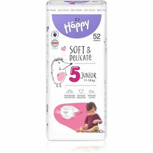 BELLA Baby Happy Soft&Delicate Size 5 Junior jednorazové plienky 11-18 kg 52 ks vyobraziť