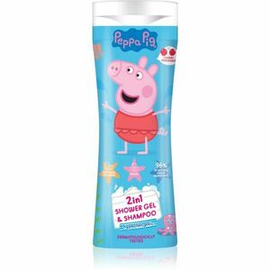 Peppa Pig Shower gel & Shampoo sprchový gél a šampón 2 v 1 pre deti Cherry 300 ml vyobraziť