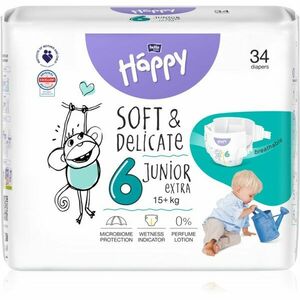 BELLA Baby Happy Soft&Delicate Size 6 Junior Extra jednorazové plienky 15+ kg 34 ks vyobraziť