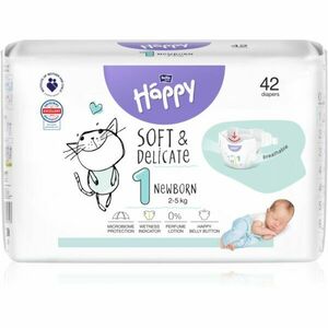 BELLA Baby Happy Soft&Delicate Size 1 Newborn jednorazové plienky 2-5 kg 42 ks vyobraziť