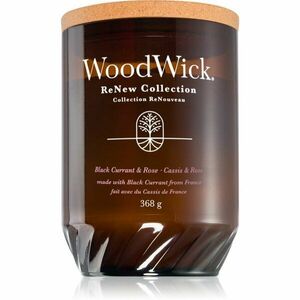 Woodwick Black Currant & Rose vonná sviečka 368 g vyobraziť