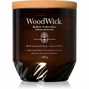 Woodwick Black Currant & Rose vonná sviečka 184 g vyobraziť