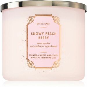 Bath & Body Works Snowy Peach Berry vonná sviečka 411 g vyobraziť