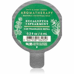 Bath & Body Works Eucalyptus Spearmint vôňa do auta náhradná náplň 6 ml vyobraziť