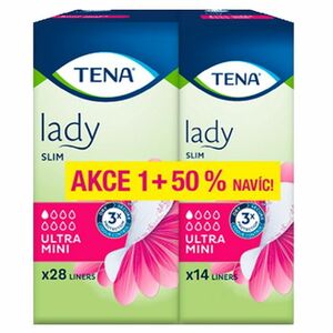 TENA Lady slim ultra mini inkontinenčné vložky 50% navyše 42 kusov vyobraziť