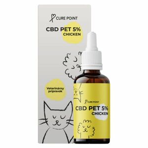 CURE POINT CBD PET 5% olej pre psov a mačky s príchuťou kuraťa 10 ml vyobraziť