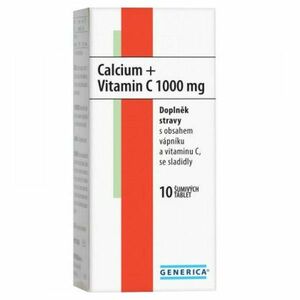 GENERICA Calcium + vitamín C 1000 mg 10 tabliet vyobraziť