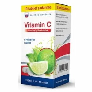 DOBRÉ ZO SLOVENSKA Vitamín C 200 mg limetka 60 + 10 tabliet vyobraziť