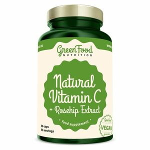GREENFOOD NUTRITION Natural vitamín C + extrakt zo šípok 60 kapsúl vyobraziť