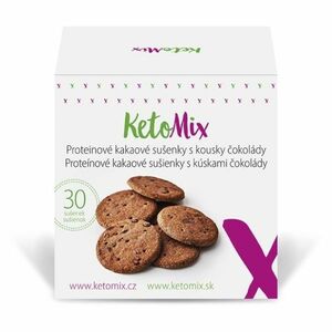 KETOMIX Proteínové kakaové sušienky s kúskami čokolády 30 ks vyobraziť