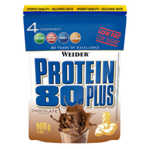 Protein 80 Plus, viaczložkový proteín, Weider, 500 g - Čokoláda vyobraziť