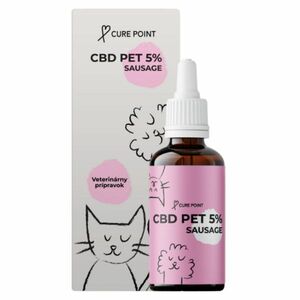 CURE POINT CBD PET 5% olej pre psov a mačky s príchuťou klobásy 10 ml vyobraziť