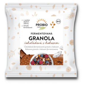 PROBIO Granola fermentovaná čokoládová s kokosom BIO 50 g vyobraziť