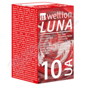 Wellion LUNA testovacie prúžky pre meranie kyseliny močovej 10 ks vyobraziť