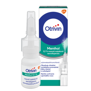 Otrivin Menthol nosový sprej s mentolom, nádcha a upchatý nos 10 ml vyobraziť