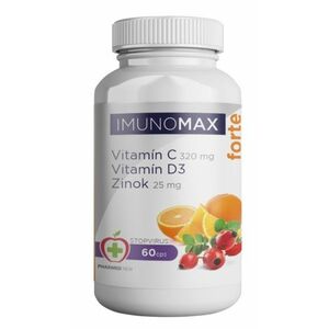 Imunomax Forte Vitamín C+D3+Zinok 60 kapsúl vyobraziť