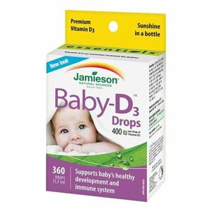 Jamieson Vitamín D3 400IU Baby-D kvapky 11.7 ml vyobraziť