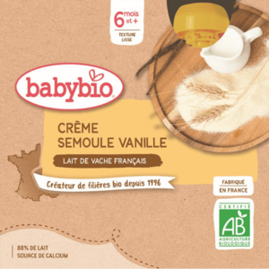 Babybio Doypack krupička s vanilkou 4 x 85 g vyobraziť