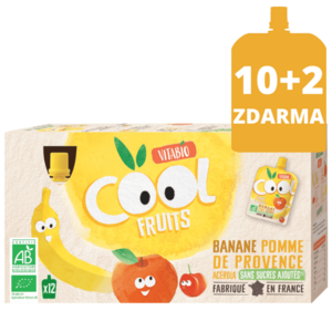 Vitabio Ovocné BIO kapsičky Cool Fruits jablko, banán a acerola 12 x 90 g vyobraziť