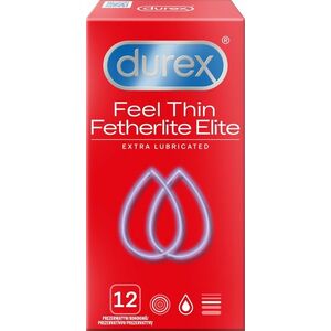 Durex Feel Thin Fetherlite Elite Extra Lubricated Kondómy 12 ks vyobraziť
