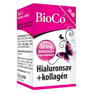 BioCo Hyaluronic acid + collagen 30 kapsúl vyobraziť