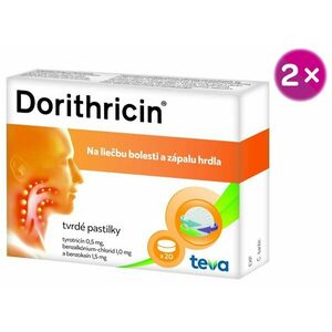 Dorithricin 2 x 20 pastiliek vyobraziť