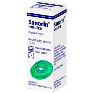 Sanorin emulzia nosové kvapky 10 ml vyobraziť