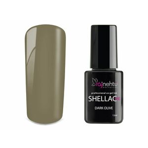Ráj nehtů UV gel lak Shellac Me 12ml - Dark Olive vyobraziť