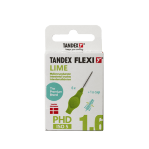 Tandex Flexi medzizubné kefky 1, 6 mm zelené, 6 ks vyobraziť