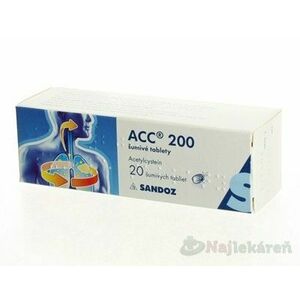 ACC Long 200 mg šumivé tablety na vykašliavanie 20 ks vyobraziť