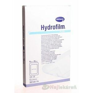 Hydrofilm PLUS sterilný transparentný obväz s vankúšikom 9cm x 15cm 5 ks vyobraziť
