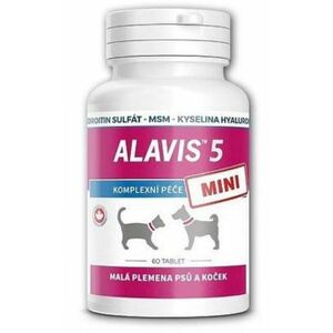 ALAVIS 5 MINI výživa kĺbov pre psy a mačky 90tbl vyobraziť